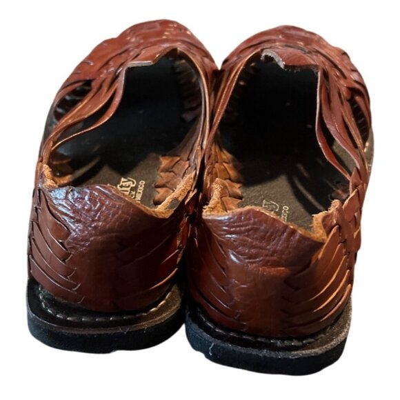 DSanty Handmade Mexican Leather Huarache Sandals  Womens Size 9 Fisherman - Picture 4 of 7